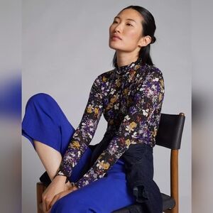 Daily Practice Sheer Turtleneck Top